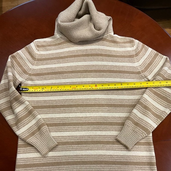 Rare 100% wool blend stripped maxi vintage 1970's Jaeger dress size L - Picture 10 of 10